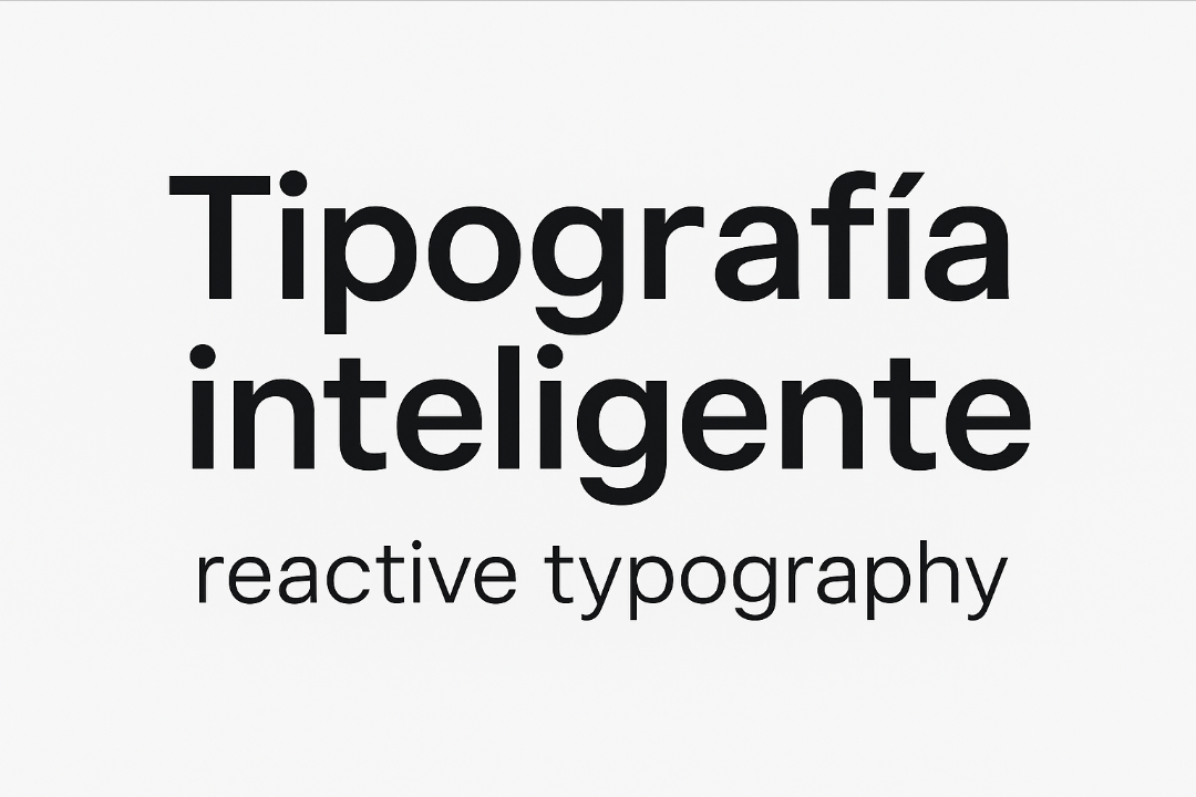 Tipografía inteligente: cuando las letras sienten más que nosotros